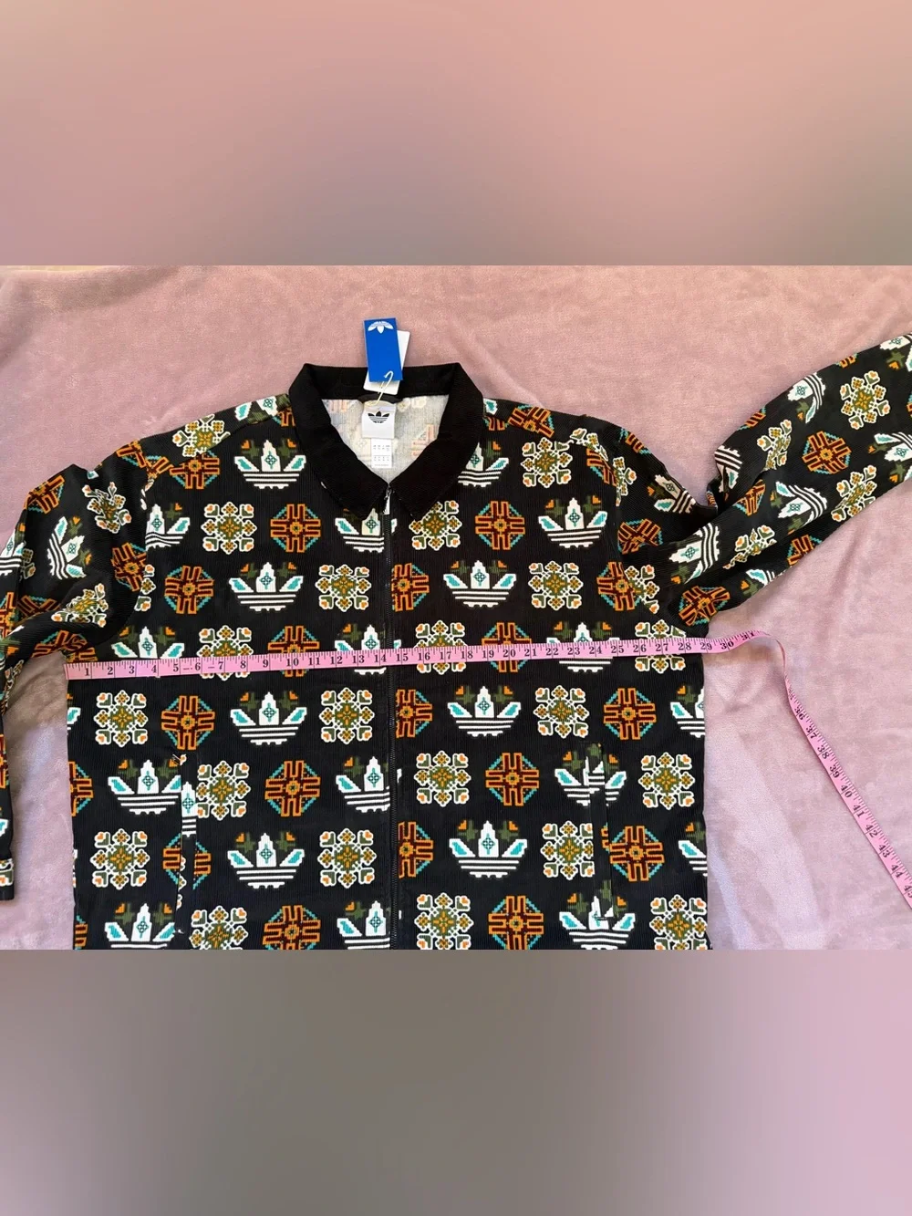 adidas Monogram Print Coach Jacket - Black 2XL